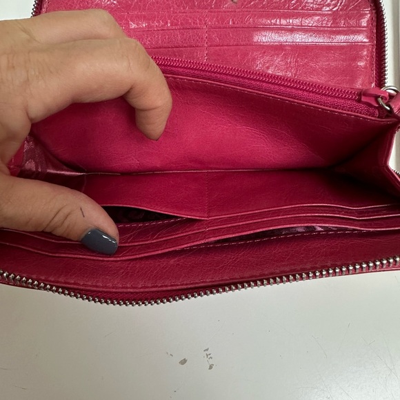 Brighton Zip-Around Wallet – Red Butterfly Print with Leather Trim - Picture 7 of 7